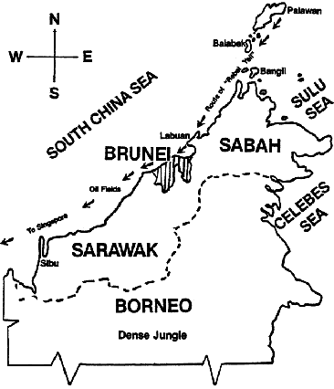 Map: Brunei