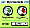 Thermometer Panel shows consonance and dissonance